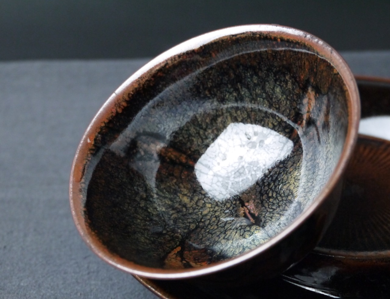 ult 0115-005 究竟窑变 千叶风情 黑珍珠天目 品杯